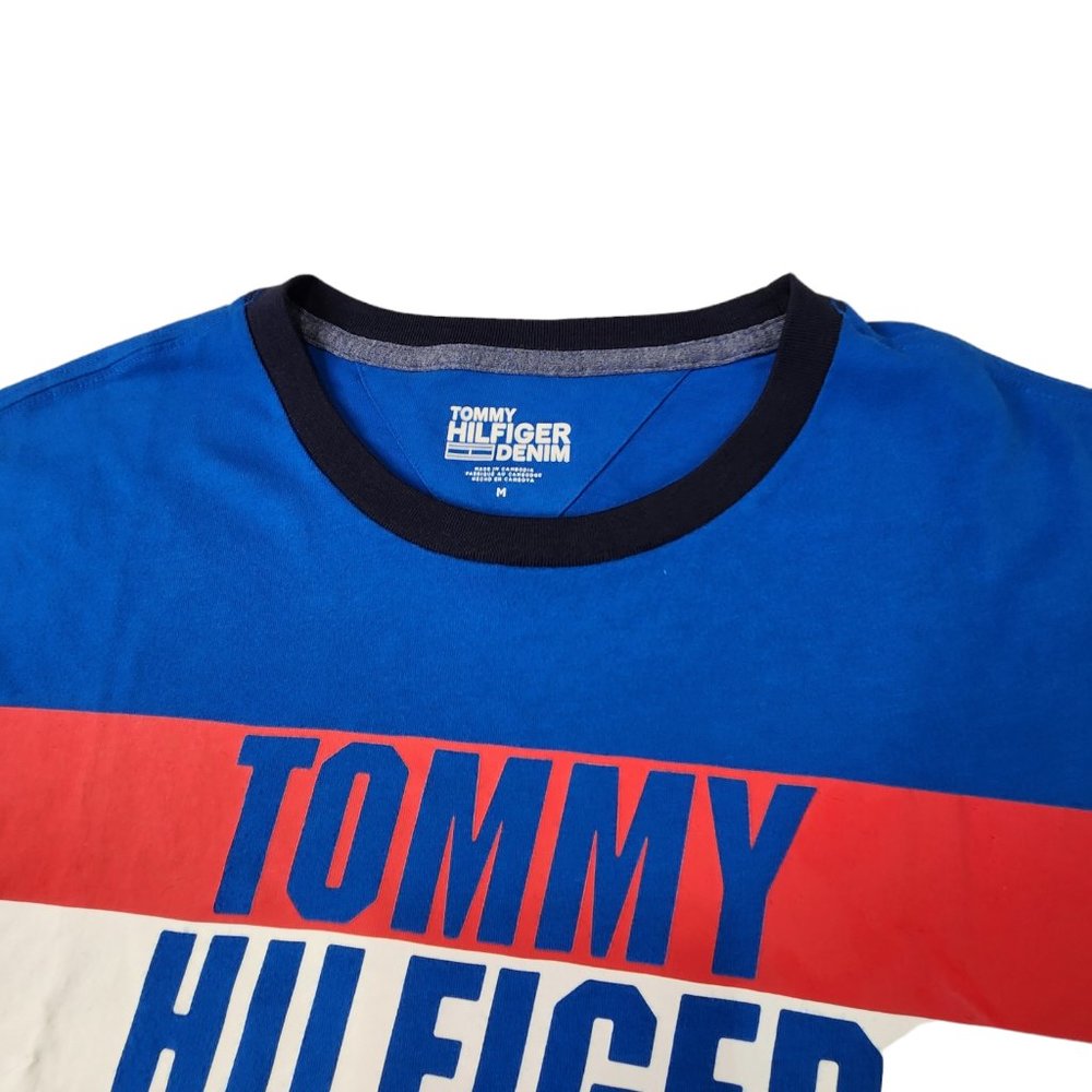 Tommy Hilfiger Men's Logo Short-Sleeve Crew Neck T-Shirt - Picture 7 of 9